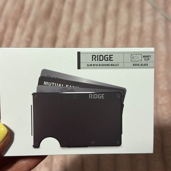 Other | Ridge Slim Rfid Blocking Wallet In Black | Poshmark